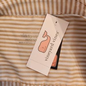 Vineyard Vines Cream and Beige Pinstripe Tunic